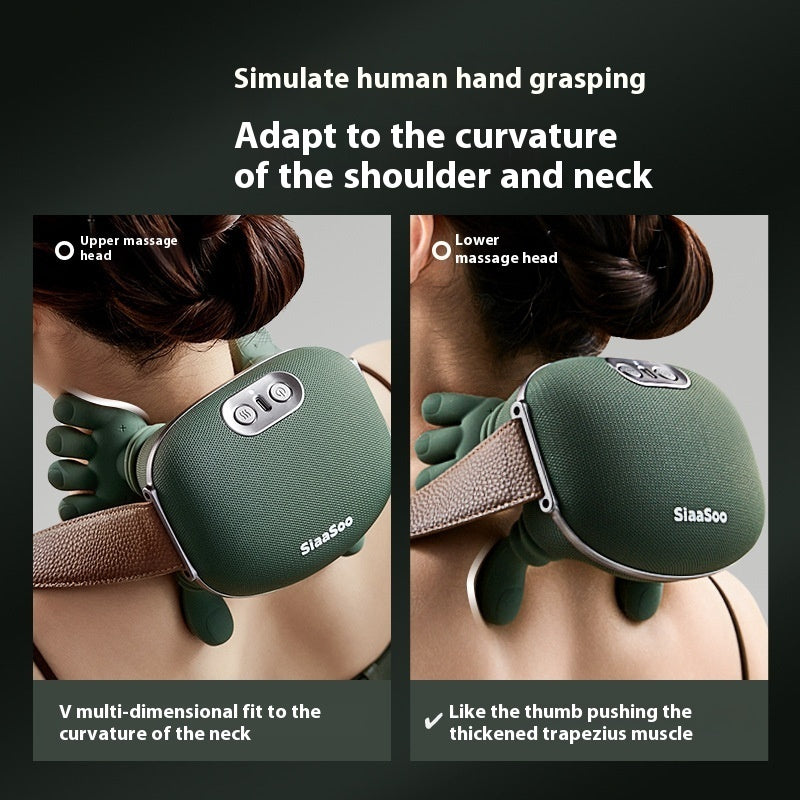 Electric Neck And Shoulder Muscle Massager Wireless Shoulder And Back Kneading Massage Shawl Neck Masajeador Relax Pain Relief